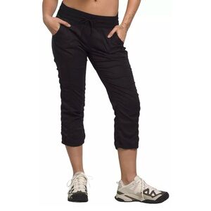 The North Face black Aphrodite 2.0 crop pants drawstring pockets size S NWT